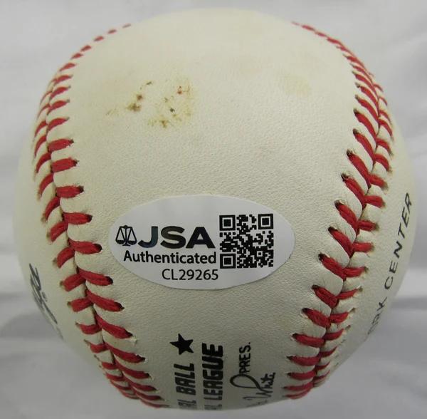 Ernie Banks Signed ONL Baseball (JSA) at PristineAuction.com Ernie Banks Signed ONL Baseball (JSA) at PristineAuction.com