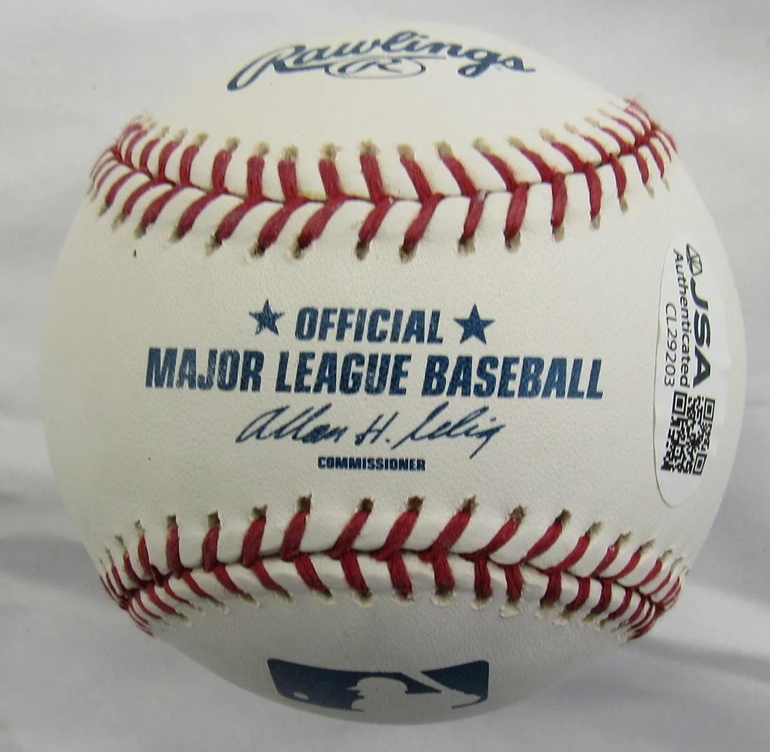 Dom DiMaggio Signed OML Baseball (JSA) at PristineAuction.com Dom DiMaggio Signed OML Baseball (JSA) at PristineAuction.com