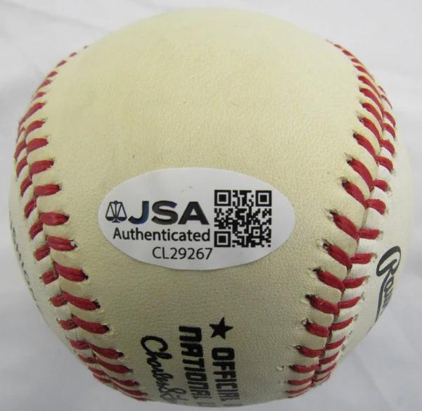 Warren Spahn & Stan Musial Signed ONL Baseball (JSA) at PristineAuction.com Warren Spahn & Stan Musial Signed ONL Baseball (JSA) at PristineAuction.com