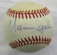 Warren Spahn & Stan Musial Signed ONL Baseball (JSA) at PristineAuction.com