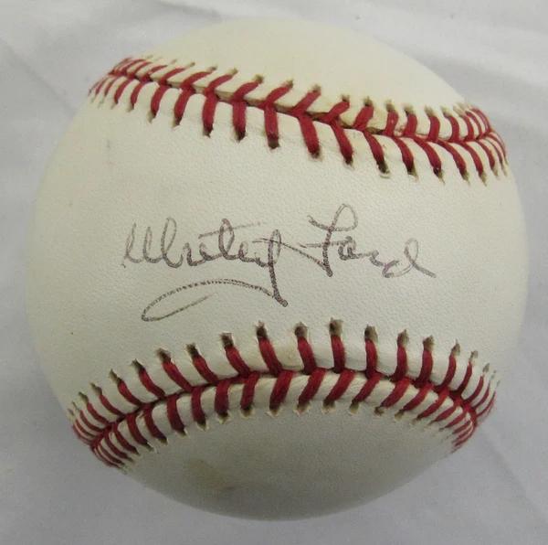 Whitey Ford Signed OML Baseball (JSA) at PristineAuction.com Whitey Ford Signed OML Baseball (JSA) at PristineAuction.com