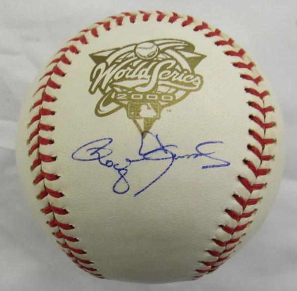 Roger Clemens Signed 2000 World Series Logo Baseball (JSA) at PristineAuction.com Roger Clemens Signed 2000 World Series Logo Baseball (JSA) at PristineAuction.com