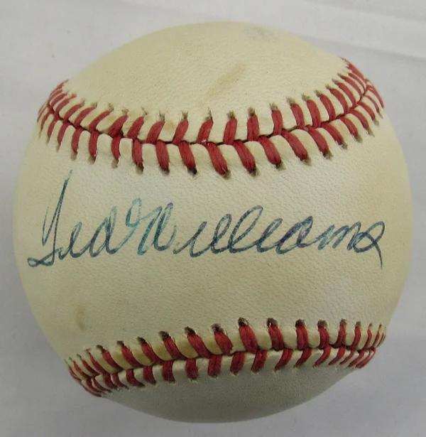 Ted Williams Signed OAL Baseball (PSA) at PristineAuction.com Ted Williams Signed OAL Baseball (PSA) at PristineAuction.com