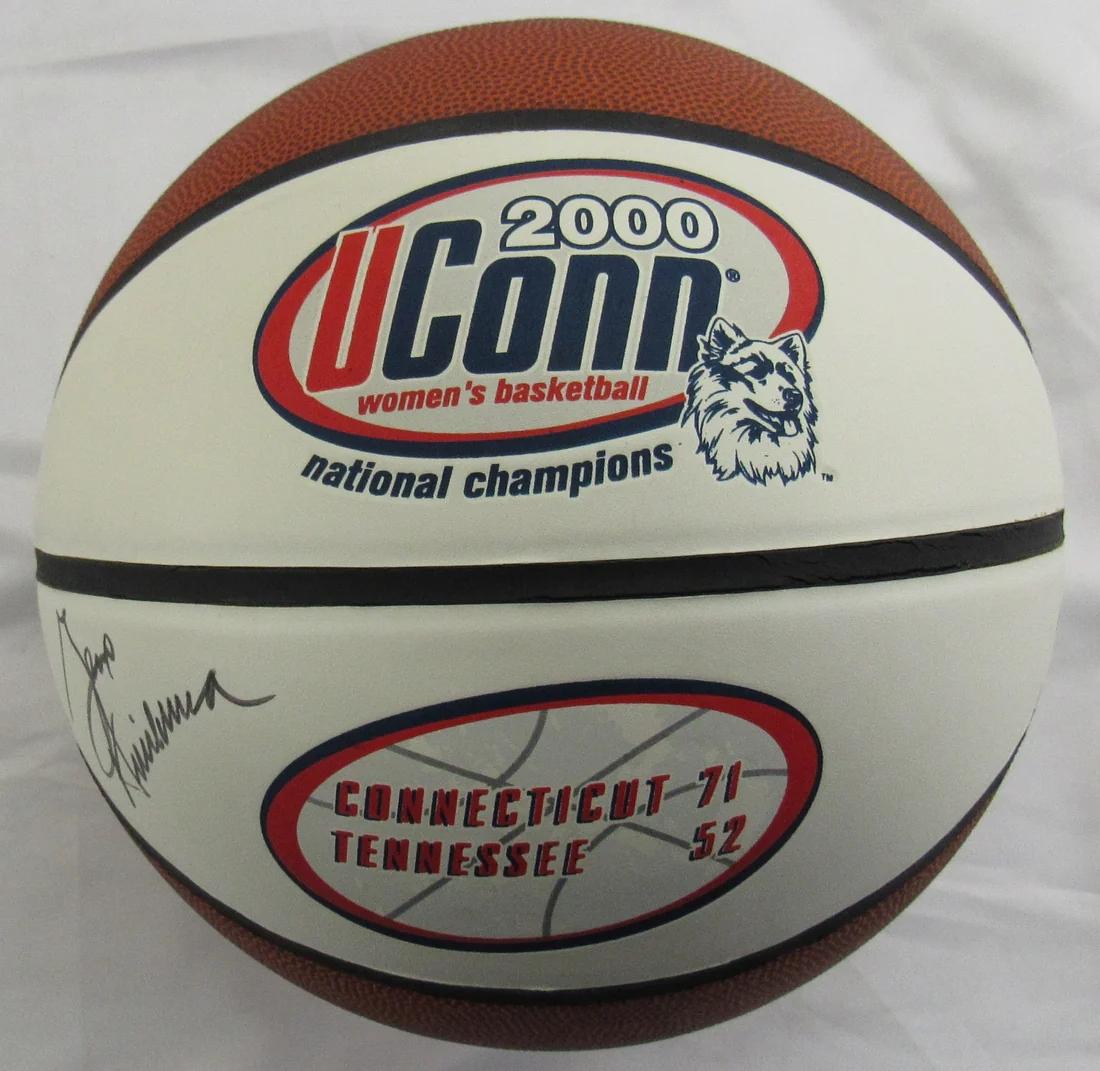 Geno Auriemma Signed UConn Huskies 2000 National Champions Logo Basketball (JSA) at PristineAuction.com Geno Auriemma Signed UConn Huskies 2000 National Champions Logo Basketball (JSA) at PristineAuction.com