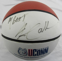 Jim Calhoun Signed UConn Huskies 2004 Final Four Logo Basketball Inscribed "My Best" (JSA) at PristineAuction.com