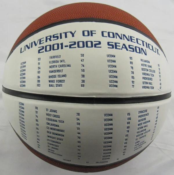 Geno Auriemma Signed UConn Huskies 2002 National Champions Logo Basketball (JSA) at PristineAuction.com Geno Auriemma Signed UConn Huskies 2002 National Champions Logo Basketball (JSA) at PristineAuction.com