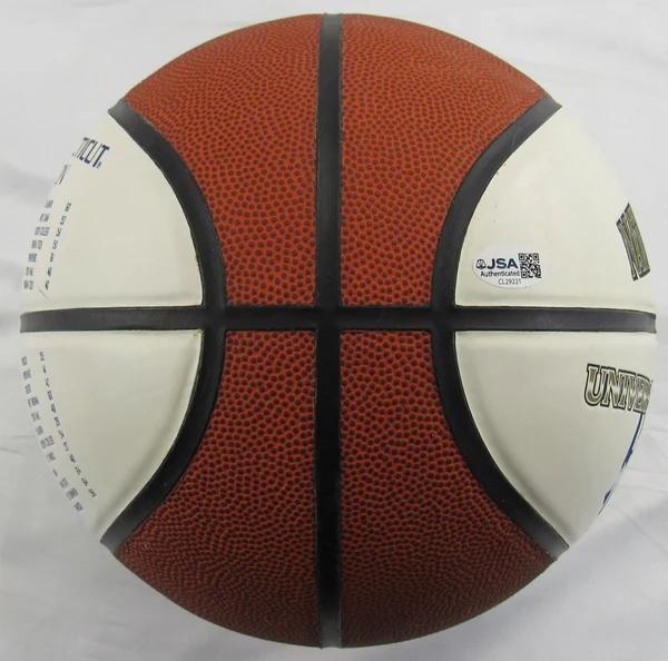 Geno Auriemma Signed UConn Huskies 2002 National Champions Logo Basketball (JSA) at PristineAuction.com Geno Auriemma Signed UConn Huskies 2002 National Champions Logo Basketball (JSA) at PristineAuction.com