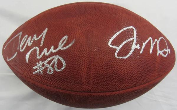 Joe Montana & Jerry Rice Signed NFL Football (JSA) at PristineAuction.com Joe Montana & Jerry Rice Signed NFL Football (JSA) at PristineAuction.com