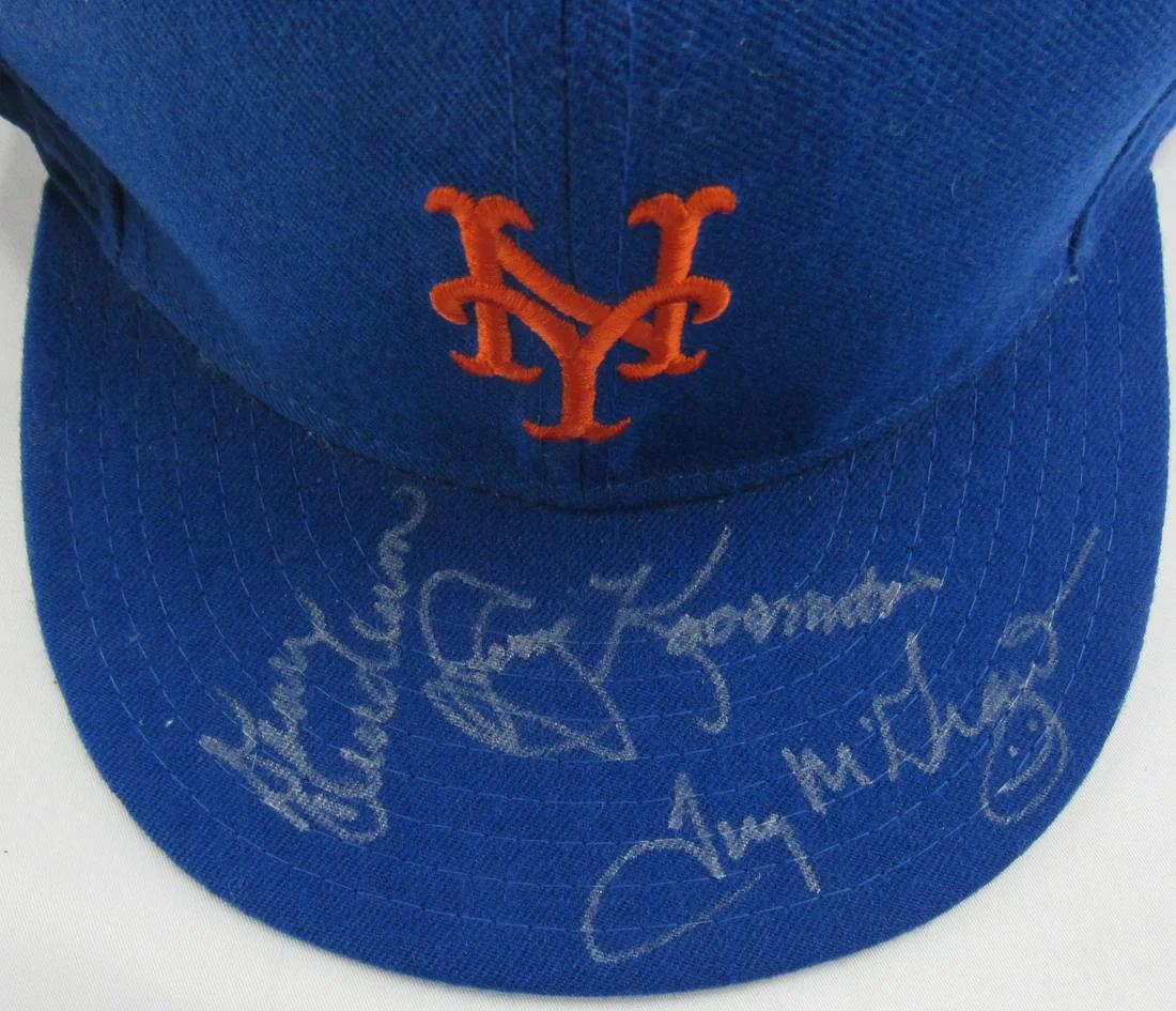 Donn Clendenon, Tug McGraw & Jerry Koosman Signed Mets Fitted Hat (JSA) at PristineAuction.com Donn Clendenon, Tug McGraw & Jerry Koosman Signed Mets Fitted Hat (JSA) at PristineAuction.com