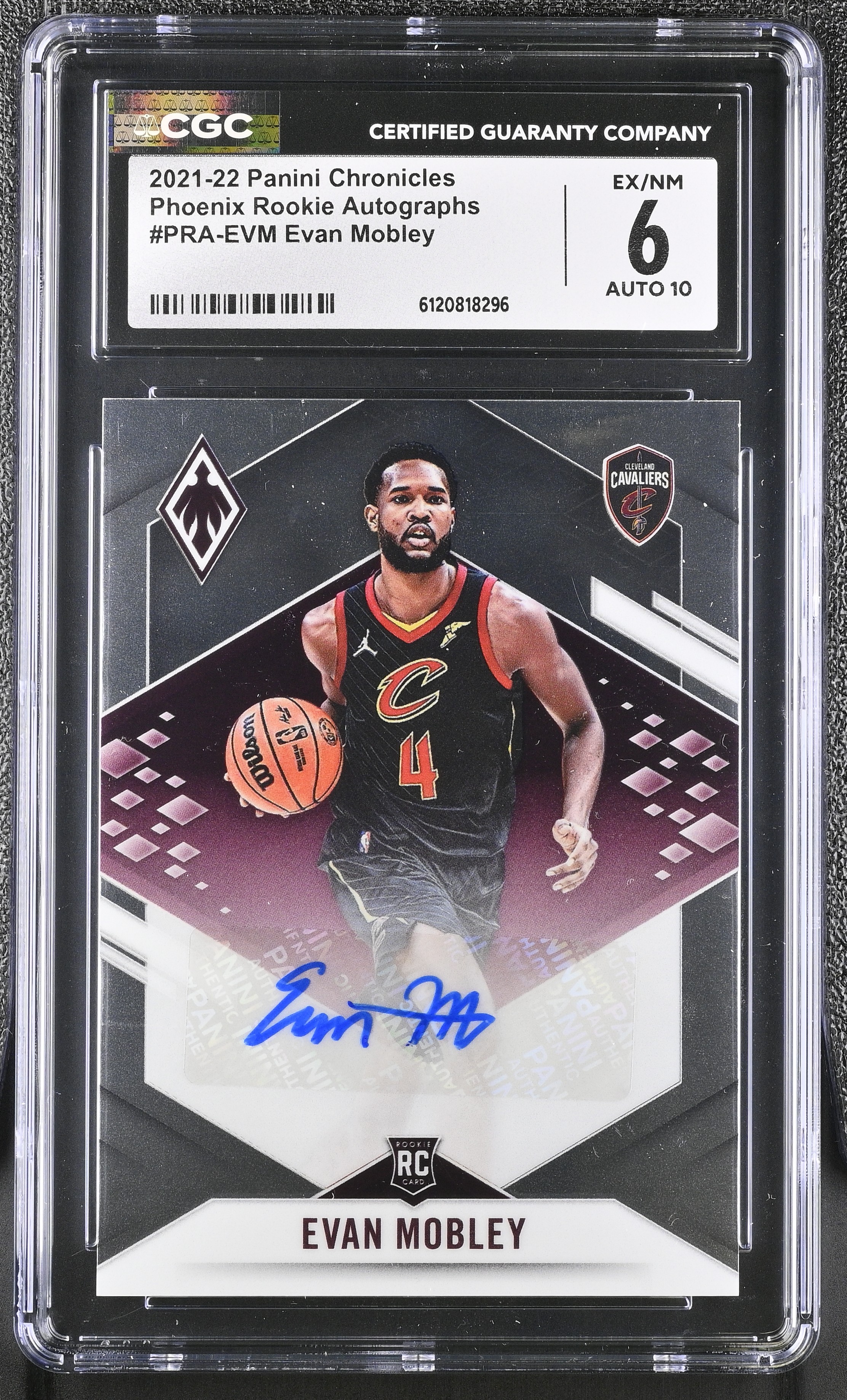 Evan Mobley 2021-22 Panini Chronicles Phoenix Rookie Autographs #17 #15/99 RC (CGC 6 | Autograph Grade CGC 10) at PristineAuction.com Evan Mobley 2021-22 Panini Chronicles Phoenix Rookie Autographs #17 #15/99 RC (CGC 6 | Autograph Grade CGC 10) at PristineAuction.com