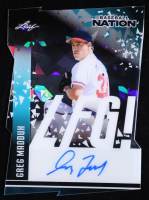Greg Maddux 2025 Leaf Baseball Nation LFG! Autographs Clear Crystal #LAGM1 #01/10 at PristineAuction.com
