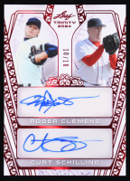 Roger Clemens / Curt Schilling 2024 Leaf Trinity Dual Autographs Red #DA29 #10/10 at PristineAuction.com