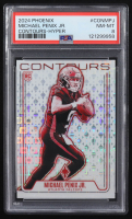 Michael Penix Jr. 2024 Panini Phoenix Contours Hyper #CON-MPJ RC (PSA 8) at PristineAuction.com