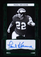 Paul Krause 2024 Leaf Sports Heroes Autographs Clear Green #BAPK1 #3/5 at PristineAuction.com