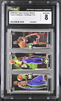 T.J. Ford RC / Chris Bosh RC / Dwyane Wade 2003-04 Topps Rookie Matrix #FBW (CGC 8) at PristineAuction.com