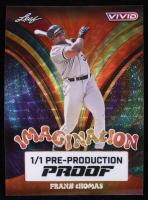 Frank Thomas 2025 Leaf Vivid Imagination Autographs Pre-Production Proof Super Prismatic Gold #NNO #1/1 at PristineAuction.com