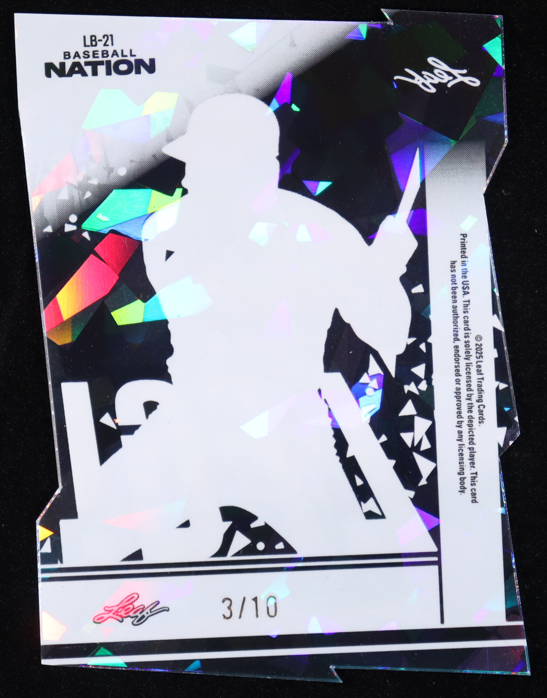 Johnny Bench 2025 Leaf Baseball Nation LFG! Autographs Clear Crystal #LB21 #03/10 at PristineAuction.com Johnny Bench 2025 Leaf Baseball Nation LFG! Autographs Clear Crystal #LB21 #03/10 at PristineAuction.com