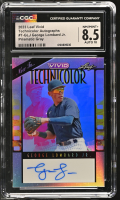 George Lombard Jr. 2023 Leaf Vivid Technicolor Autographs Prismatic Gray #TGLJ #3/9 RC (CGC 8.5 | Autograph Grade CGC 10) at PristineAuction.com
