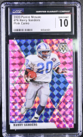 Barry Sanders 2020 Panini Mosaic Camo Pink #76 (CGC 10) at PristineAuction.com