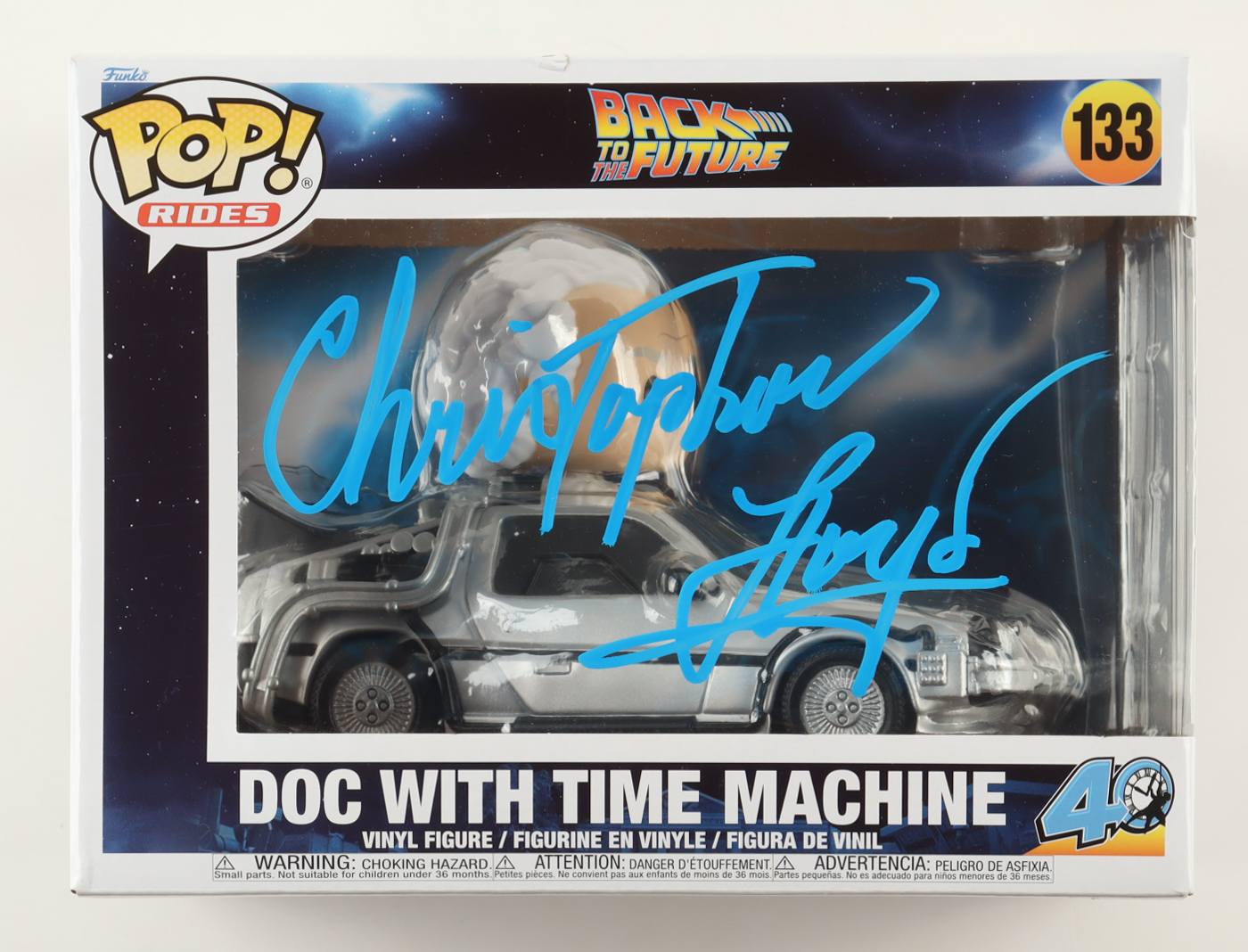 Christopher Lloyd Signed "Back to the Future" #133 Doc With Time Machine Funko Pop! Vinyl Figure (Beckett) at PristineAuction.com Christopher Lloyd Signed "Back to the Future" #133 Doc With Time Machine Funko Pop! Vinyl Figure (Beckett) at PristineAuction.com