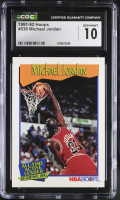 Michael Jordan 1991-92 Hoops #536 (CGC 10) at PristineAuction.com