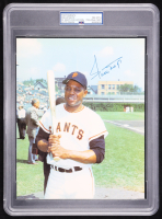 Willie Mays Signed Giants 8x10 Photo (PSA 8) at PristineAuction.com