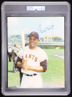 Willie Mays Signed Giants 8x10 Photo (PSA 8) at PristineAuction.com