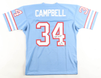 Earl Campbell Signed Oilers Mitchell & Ness Authentic Jersey Inscribed "HOF 91" (Fanatics) at PristineAuction.com