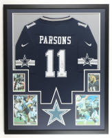 Micah Parsons Signed Custom Framed Cowboys Authentic Nike Jersey Display with Photos (Beckett) at PristineAuction.com