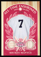 Mickey Mantle 2025 Leaf Lumber All-Time Enshrined Game-Used Bat Red #AE43 #3/4 at PristineAuction.com