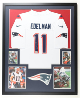 Julian Edelman Signed Custom Framed Patriots Authentic Nike Jersey Display with Photos (Beckett) at PristineAuction.com