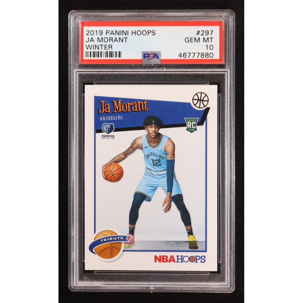Ja Morant 2019-20 Hoops Winter #297 RC (PSA 10) at PristineAuction.com