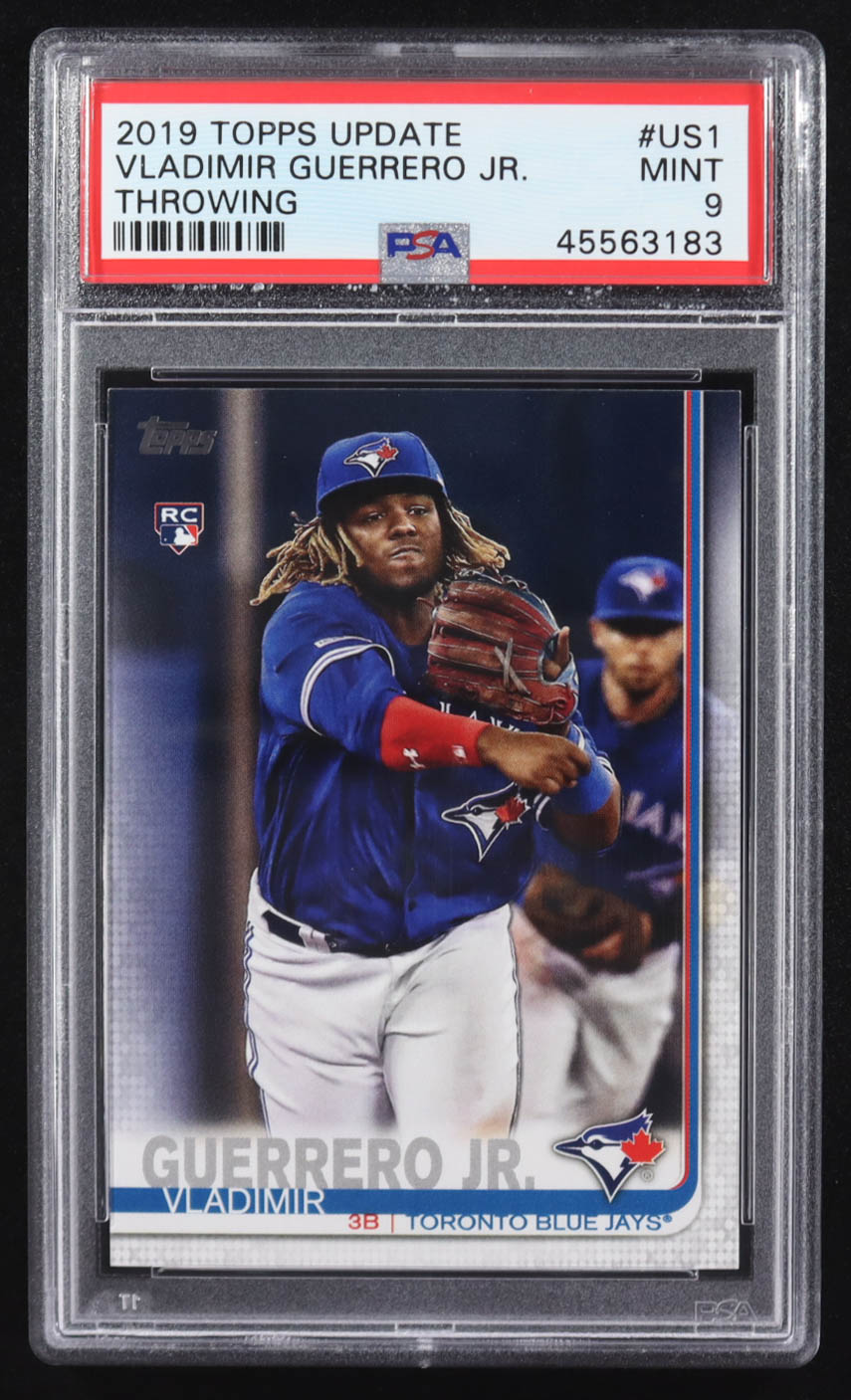 Vladimir Guerrero Jr. 2019 Topps Update #US1 RC (PSA 9) at PristineAuction.com Vladimir Guerrero Jr. 2019 Topps Update #US1 RC (PSA 9) at PristineAuction.com