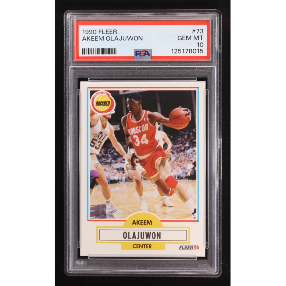 Hakeem Olajuwon 1990-91 Fleer #73 (PSA 10) at PristineAuction.com