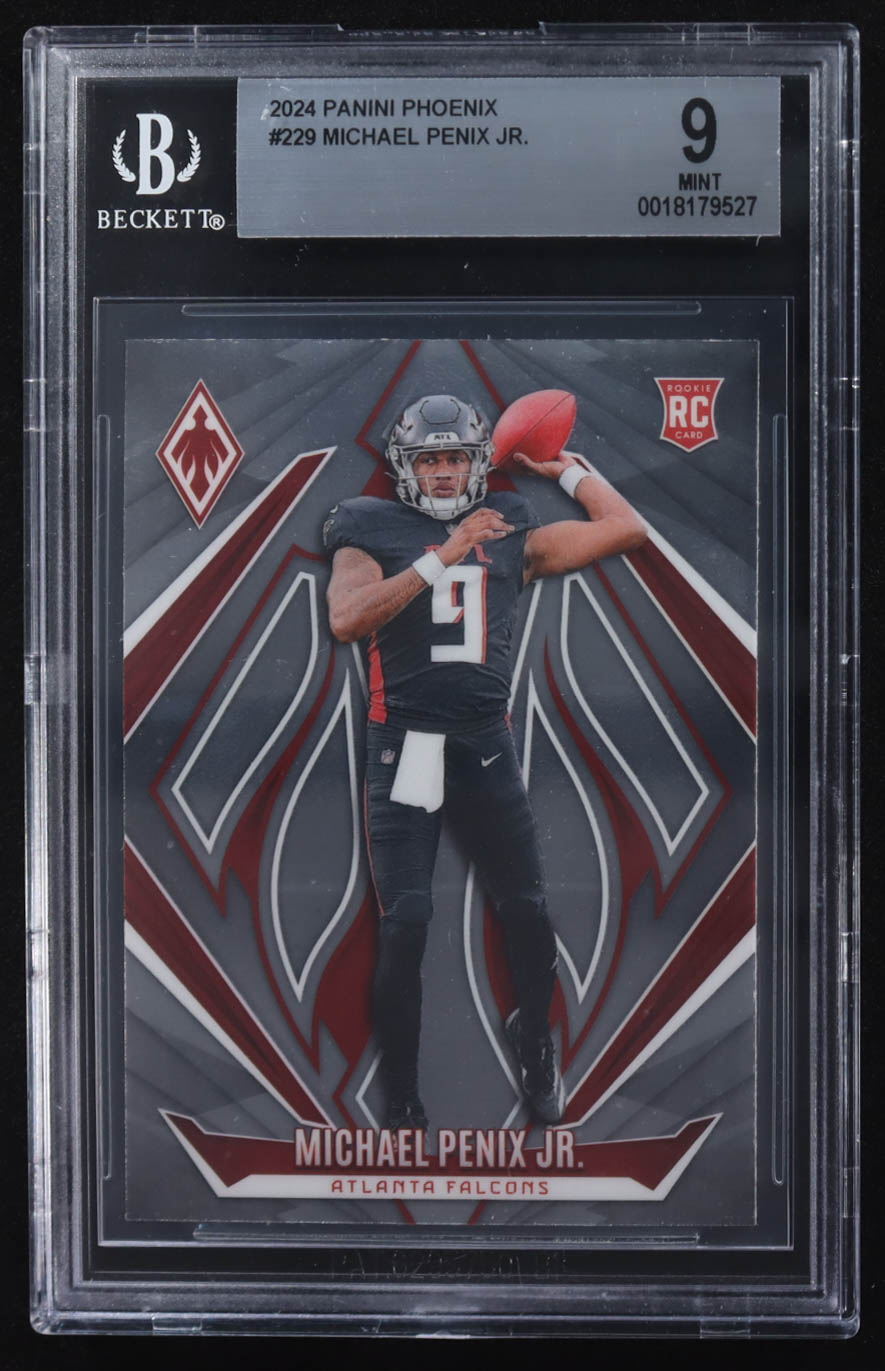 Michael Penix Jr. 2024 Panini Phoenix #229 RC (BGS 9) at PristineAuction.com Michael Penix Jr. 2024 Panini Phoenix #229 RC (BGS 9) at PristineAuction.com