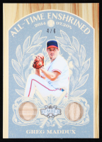 Greg Maddux 2025 Leaf Lumber All-Time Enshrined Game-Used Bat Light Blue #AE26 #4/6 at PristineAuction.com