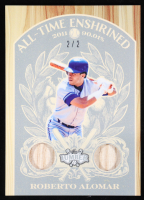 Roberto Alomar 2025 Leaf Lumber All-Time Enshrined Game-Used Bat Platinum #AE55 #2/2 at PristineAuction.com