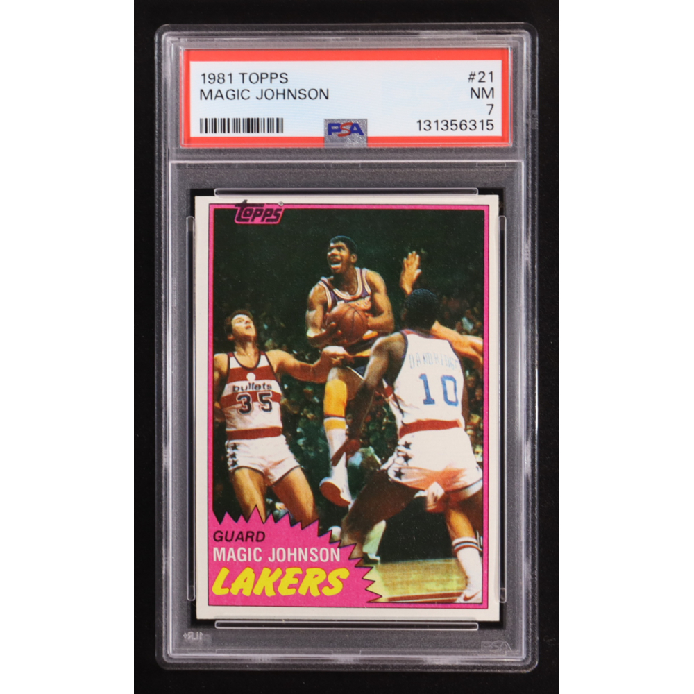 Magic Johnson 1981-82 Topps #21 (PSA 7) at PristineAuction.com
