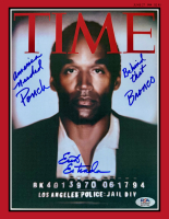 Erik Estrada Signed O.J. Simpson "Time Magazine" Cover 11x14 Photo Inscribed "America Needed Ponch Behind That Bronco" (PSA) at PristineAuction.com