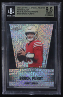 Brock Purdy 2023 Leaf Metal Special Release Rookie Silver Mojo Black Foil Proofs #RS-07 RC (BGS 9.5) at PristineAuction.com