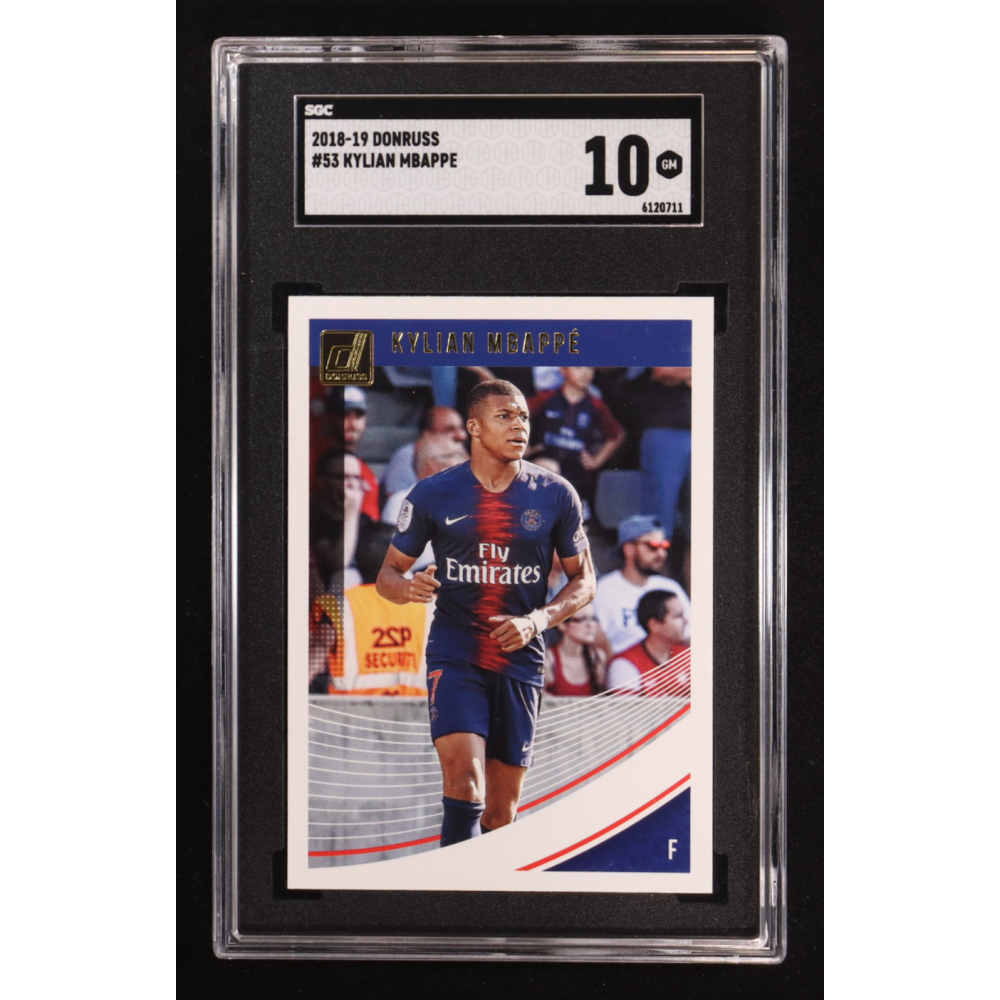 Kylian Mbappe 2018-19 Donruss #53 (SGC 10) at PristineAuction.com