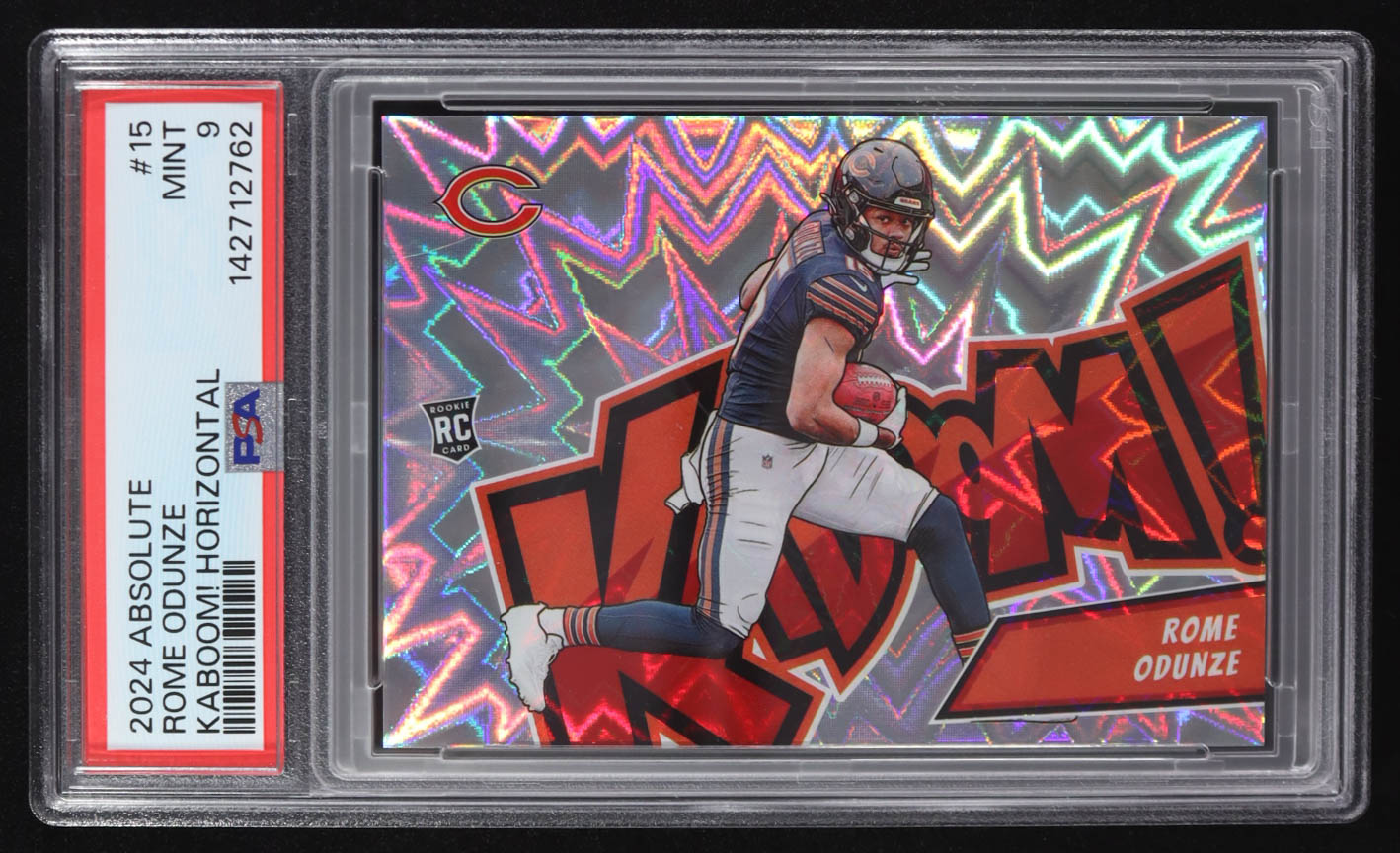 Rome Odunze 2024 Absolute Kaboom Horizontal #15 RC (PSA 9) at PristineAuction.com Rome Odunze 2024 Absolute Kaboom Horizontal #15 RC (PSA 9) at PristineAuction.com