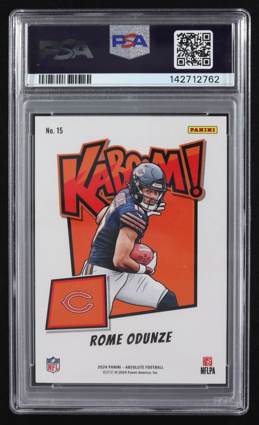 Rome Odunze 2024 Absolute Kaboom Horizontal #15 RC (PSA 9) at PristineAuction.com Rome Odunze 2024 Absolute Kaboom Horizontal #15 RC (PSA 9) at PristineAuction.com