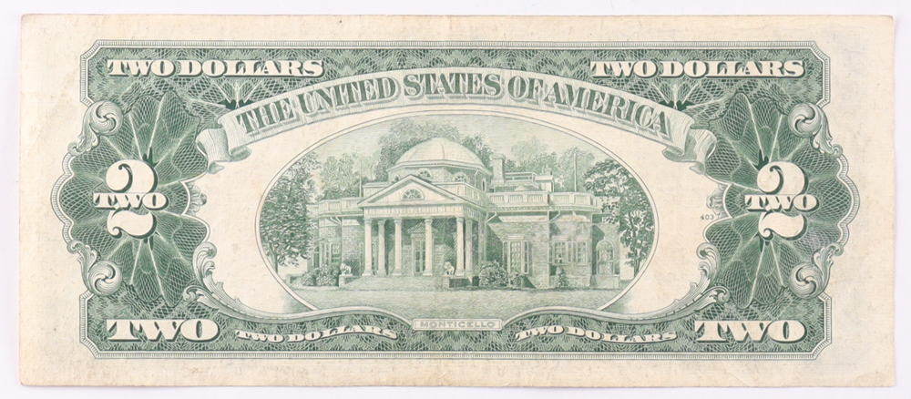 1953-B $2 United States Treasury Red Seal Silver Certificate Paper Bank Note at PristineAuction.com 1953-B $2 United States Treasury Red Seal Silver Certificate Paper Bank Note at PristineAuction.com