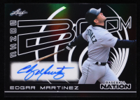 Edgar Martinez 2025 Leaf Baseball Nation Sonic Boom Autographs Prismatic Silver #SEM1 #05/15 at PristineAuction.com
