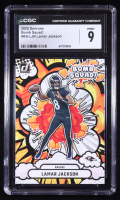 Lamar Jackson 2025 Donruss Bomb Squad #28 (CGC 9) at PristineAuction.com