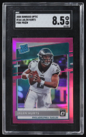 Jalen Hurts 2020 Panini Donruss Optic Pink Prizm RR #164 RC (SGC 8.5) at PristineAuction.com