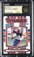 TreVeyon Henderson 2025 Donruss Rated Rookies Throwback #19 RC (CGC 10 | Black Label) at PristineAuction.com