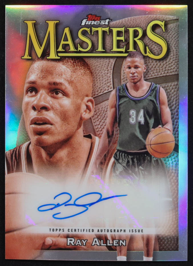Ray Allen 2023-24 Finest Masters Autographs Refractors #MARA at PristineAuction.com Ray Allen 2023-24 Finest Masters Autographs Refractors #MARA at PristineAuction.com