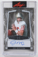 Joe Montana 2025 Leaf Sports Heroes Auto #BA-JM3 #10/15 at PristineAuction.com